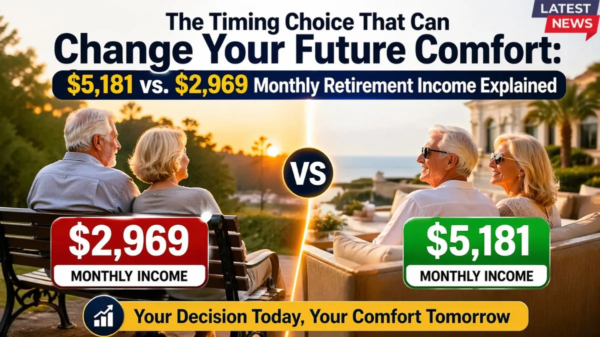 The Timing Choice That Can Change Your Future Comfort : $5,181 vs. $2,969 Monthly Retirement Income Explained