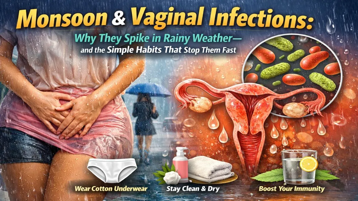 Monsoon & Vaginal Infections: Why They Spike in Rainy Weather—and the Simple Habits That Stop Them Fast