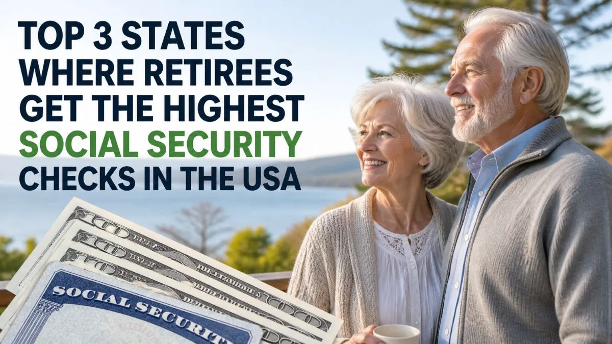 Top 3 States Where Retirees Get the Highest Social Security Checks in the USA